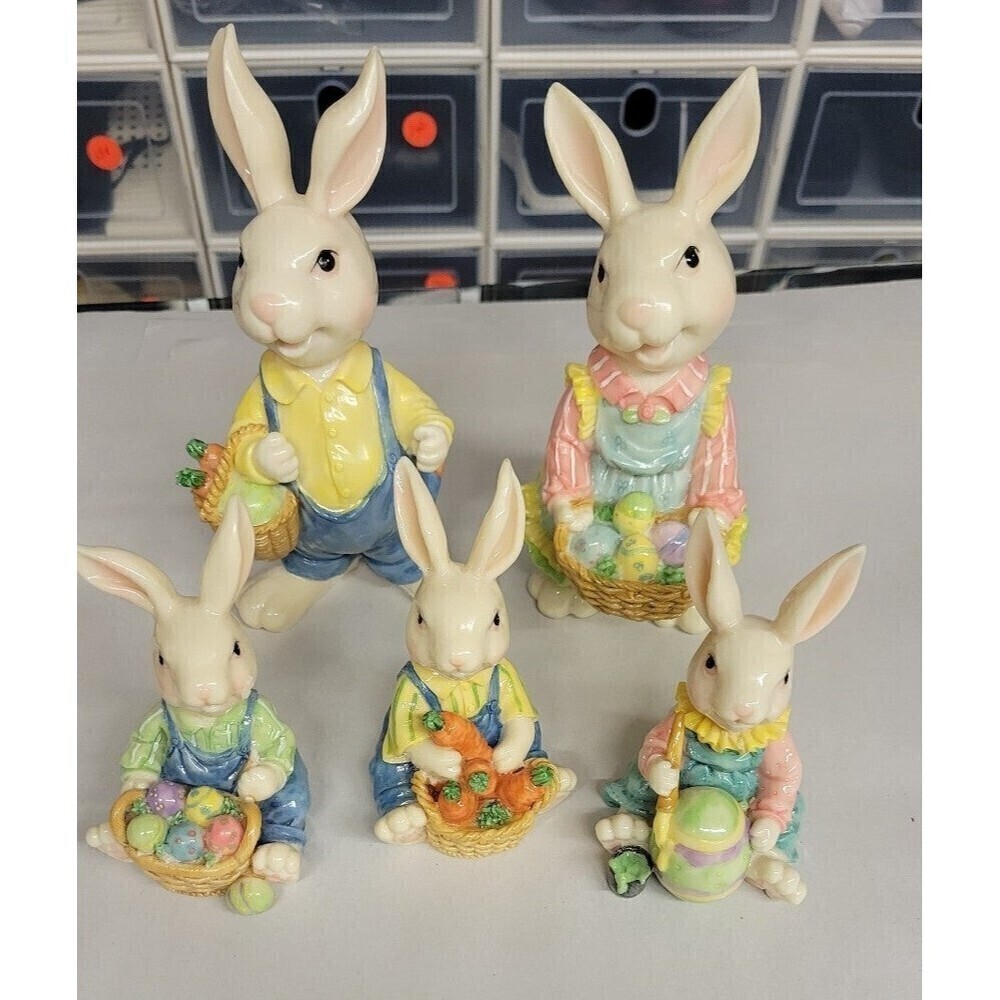 Vintage Easter Rabbit Family